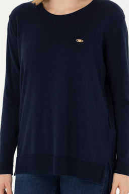 Женский темно-синий базовый свитер - U.s. polo assn фото 6