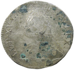 Монета 1 экю 1726 года Франция (Людовик XV)