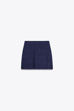 PLAIN KNIT MINI SKIRT - Zara фото 7