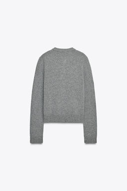 CASHMERE AND WOOL BASIC CARDIGAN - Zara фото 35
