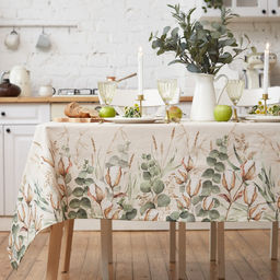 Скатерть «Этель» Cotton 149×220 см, 100% хлопок, репс 210 г/м²