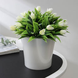 Кашпо для цветов со вставкой «Арте», 1.2 л, цвет жемчуг-прозрачный