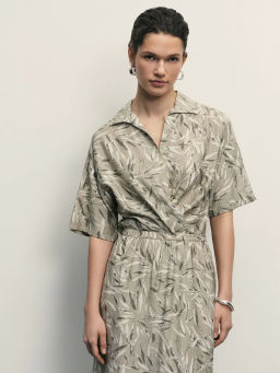 Блузка из вискозы с завязками / Zarina фото 7