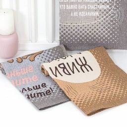 Полотенце 50*60 см. Кошачьи тайны рогожка хлопок 100% - Лен поволжья фото 3