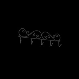 Вешалка "Кружева 5" (черный)