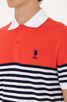 Erkek Regular Fit Polo Yaka K_rm_z_ Ti__rt Sepette S_rpriz _ndirim - U.s. polo assn фото 7
