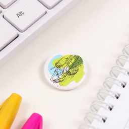 Набор значков на одежду, рюкзак, сумку Танк, 3 шт., d=25 мм, закатные, 7?7 см