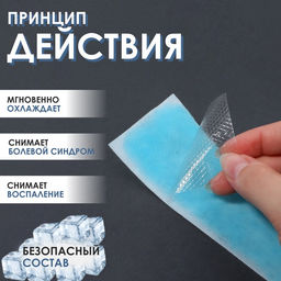Пластина охлаждающая, набор - 5 шт., 12×5 см, синяя
