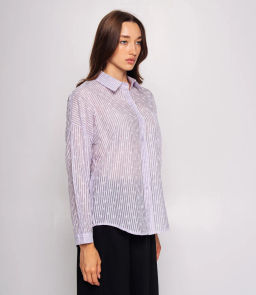Рубашка #КТ66001, сиреневый