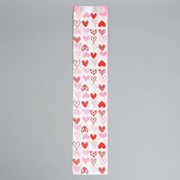 Цена за 50 шт. Пакет бумажный фасовочный, крафт, Сердечки 11?52?4.5 см без окна