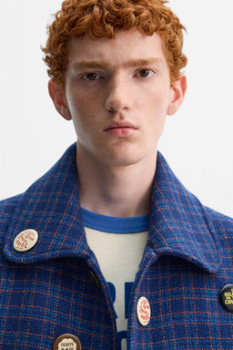 CHECK JACKET X HARRY LAMBERT - Zara фото 7