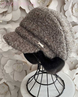 Фантазия букле мех.норка Кепка женская флис (56-58)