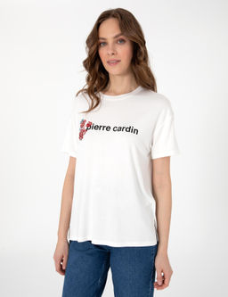 Beyaz Comfort Fit Ti__rt - Pierre cardin фото 3