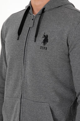 Мужской свитшот антрацитового меланжа Неожиданная скидка в корзине - U.s. polo assn фото 7