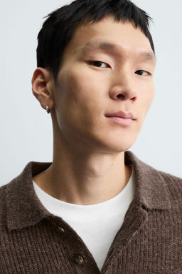 TEXTURED KNIT POLO SHIRT - Zara фото 6