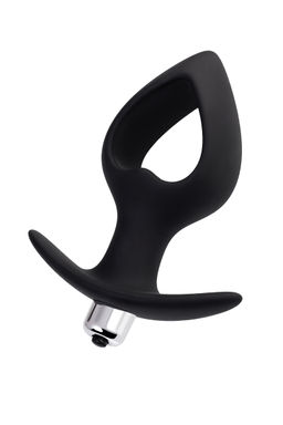 Анальная вибровтулка-расширитель POPO Pleasure by TOYFA Cordis M, силикон, черная, 14 см, 5,5  фото 4