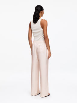 Pantalones en sarga de seda - H&m фото 4