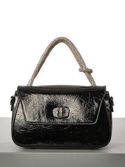 LACCOMA сумка Q6115-черный натуральная кожа полиэстер  фото 3