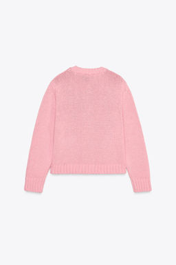 KNIT JACKET WITH STONE BUTTONS - Zara фото 5