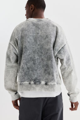 Sudadera efecto lavado Oversized Fit - H&m фото 4