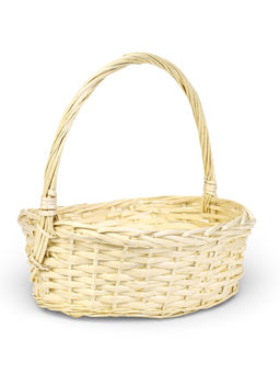 Корзина плетёная для хранения Liana, с ручкой, бежевая, набор 3 шт.