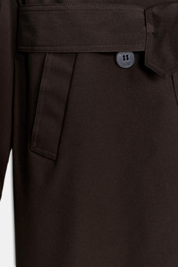 TRENCH LARGO CINTUR?N WATER REPELLENT WINDPROOF / Marr?n - Zara фото 5