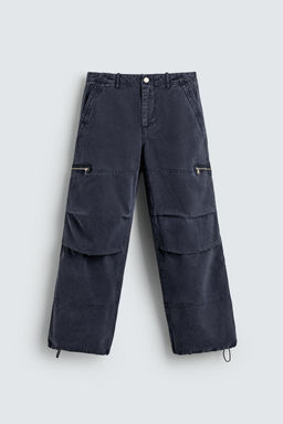 PANTAL?N CARGO PARACHUTE / Gris antracita - Zara фото 8