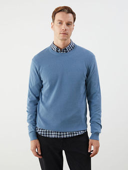 Bisiklet Yaka Erkek Triko Kazak