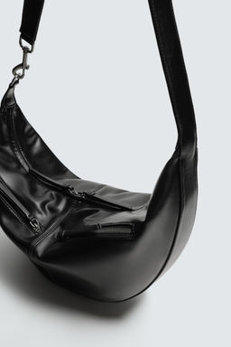 BOLSO HOMBRO PESPUNTES / Negro - Zara фото 5