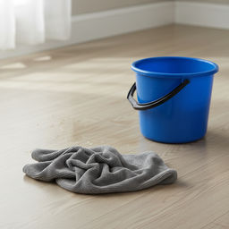 Тряпка для пола из микрофибры 70*80см серая 310298