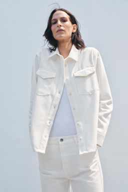 ZW COLLECTION DENIM SHIRT - Zara фото 3