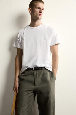 CAMISETA EFECTO SUPERPOSICI?N / Blanco - Zara фото 5