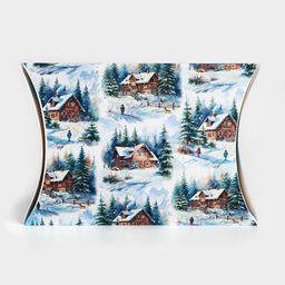 Цена за 5 шт. Коробка новогодняя складная фигурная «Уютного Нового года!», 19 х 14 х 4 см