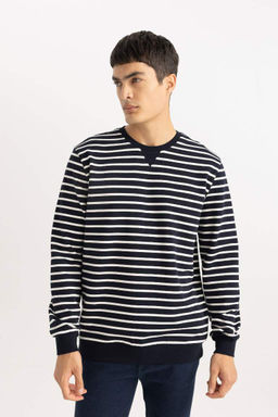 Толстовка в полоску Modern Fit с круглым вырезом