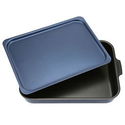 Azure Противень с антипригарным покрытием 35х27см Сатин, h6,3см, s0,9см, алюминиевая крышка (Россия) - Домашняя мода фото 2