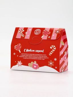 Подарочный набор новогодний Время волшебства, гель для душа 2 шт. и мочалка для тела, URAL LAB