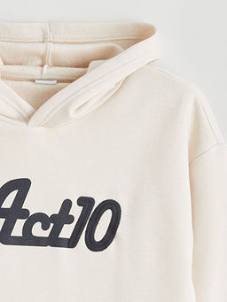 Kap??onlu Erkek ?ocuk Kal?n Sweatshirt