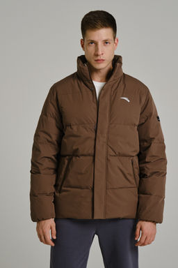 Пуховик короткий Коричневый