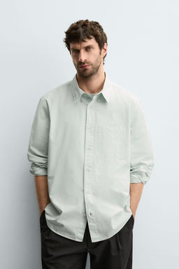 RELAXED FIT POPLIN SHIRT - Zara фото 2