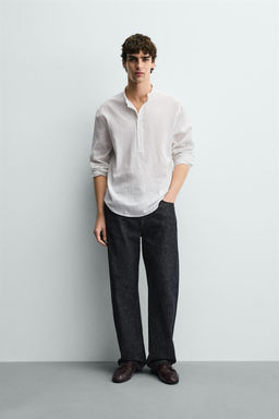 CREASED-EFFECT SHIRT
