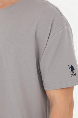 Футболка U.S. Polo Assn темно-серая из хлопка  фото 14