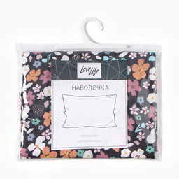 Наволочка LoveLife Цветочное поле 50*70см, 100% хлопок, сатин, 125г/м  фото 3