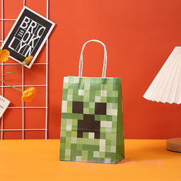 Подарочный пакет Крипер маленький