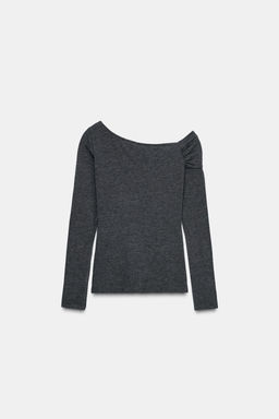 ASYMMETRIC NECK TOP - Zara фото 8