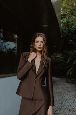 SATIN FITTED BLAZER - Zara фото 6