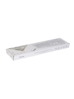 Комплект клавиатура и мышь Smartbuy 105AG, беспроводной, USB, AA/ААА, белый