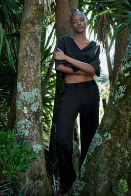 WASHED INTERLOCK TROUSERS - Zara фото 32