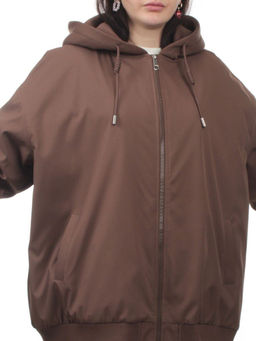 H24-283 BROWN Куртка демисезонная женская (100 гр. синтепон)
