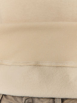 Теплое худи женское бежевое с начесом