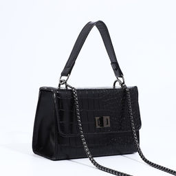 Сумка-мессенджер на застёжке, цвет чёрный - Simaland фото 5